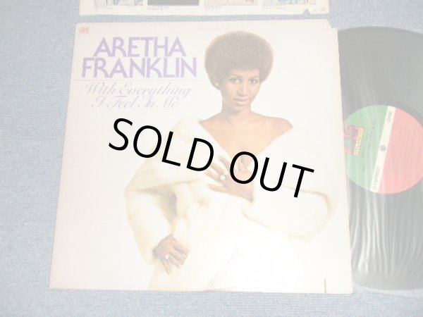 画像1: ARETHA FRANKLIN - WITH EVERYTHING I FEEL IN ME ("MO/MONARCH Press in L.A. in CA") (VG++/Ex++ CUTOUT, MISSING PARTS)  / 1974 US AMERICA ORIGINAL 1st press "Large 75 ROCKFELLER Label" Used LP 