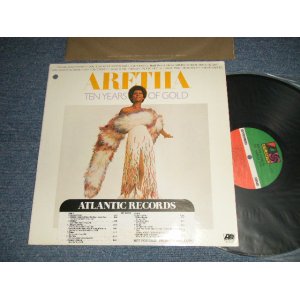 画像: ARETHA FRANKLIN - ARETHA TEN YEARS OF GOLD ("PR / PRESSWELL Press in ANCORE in NJ") (MINT-/MINT- CutOut)  / 1976 US AMERICA  ORIGINAL 1st press "RED & Green with small 75 ROCKFELLER with 'W' Label" Used LP  