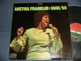 画像: ARETHA FRANKLIN - SOUL '69 (Matrix #A)ST-A-681481-AA MR AT ▵12787 B)ST-A-681482-AA MR AT ▵12787-x) "MO/MONARCH Press in L.A. in CA" (Ex++, Ex/VG+++ WTRDMGOBC) / 1969 US AMERICA ORIGINAL 1st Press "GREEN & RED with 1841 BROADWAY Label" Used LP 　