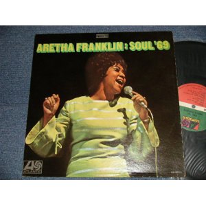 画像: ARETHA FRANKLIN - SOUL '69 (Matrix #A)ST-A-681481-AA MR AT ▵12787 B)ST-A-681482-AA MR AT ▵12787-x) "MO/MONARCH Press in L.A. in CA" (Ex++, Ex/VG+++ WTRDMGOBC) / 1969 US AMERICA ORIGINAL 1st Press "GREEN & RED with 1841 BROADWAY Label" Used LP 　