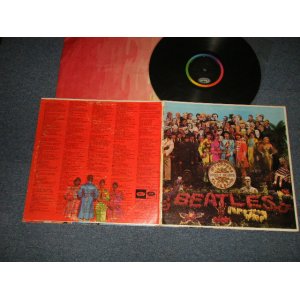 画像:  BEATLES  - SGT PEPPERS LONELY HEARTS CLUB BAND (Matrix #A)MAL-1-2653-F1 #2 "IAM" in TRIANGLE  B) MAL-2-2653-F1 #4   "IAM" in TRIANGLE) "SCRANTON Press in PENNSYLVANIA" (Ex/Ex++)  / 1967 US AMERICA ORIGINAL "BLACK With RAINBOW Label" "MONO" Used LP  (With Cut Outs Inserts + Original "RED" Inner Sleeve) 