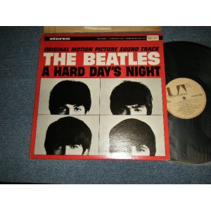 画像: THE BEATLES - A HARD DAYS NIGHT (Sound Track) (Matrix #A)UAS 6366-A Re2 B)UAS 6366-B Re2) (Ex+++/MINT-)  / 1971-77 (Maybe 1975) Version US AMERICA "TAN Label" STEREO Used  LP 