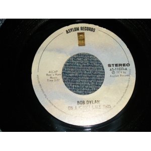 画像: BOB DYLAN - A)ON A NIGHT LIKE THIS  B)YOU ANGEL YOU (With JUKEBOX STRIPE)  (MINT-/MINT-) / 1974 US AMERICA ORIGINAL Used 7"SINGLE