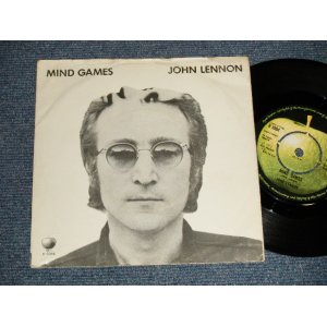 画像: JOHN LENNON - A)MIND GAMES   B)MEAT CITY  (Ex+/Ex++)/ 1973 UK ENGLANDCA ORIGINALUsed 7" Single With PICTURE SLEEVE 