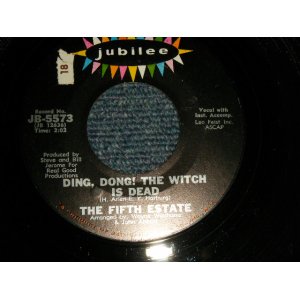 画像: THE FIFTH ESTATE - A)DING, DONG! THE WITCH IS DEAD  B)THE RUB-DUB (Ex++/Ex++ STOL) / 1967 US AMERICA ORIGINAL Used 7" 45 RPM,Single