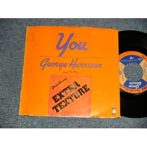 画像: GEORGE HARRISON (THE BEATLES) -  YOU (Ex+/MINT-) / 1975 US AMERICA ORIGINAL Used 7" Single  With PICTURE SLEEVE