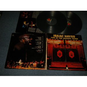 画像: ISAAC HAYES - LIVE AT THE SAHARA TAHOE (With 2 x CUSTOM INNER SLEEVE)(Ex++/Ex+++ BB) / 1973 US AMERICA ORIGINAL Used 2-LP 