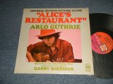 画像: ARLO GUTHRIE  Garry Sherman - Alice's Restaurant (GRAY COVER Version)  (Original Motion Picture Score) (Ex+++/Ex+ Looks:Ex+ SEAM EDSP) /1969 US AMERICA ORIGINAL "PINK & ORANGE Label" Used LP 