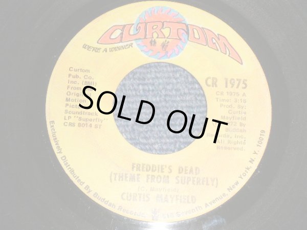 画像1: CURTIS MAYFIELD - A)Freddie's Dead (Theme From Superfly)  B)Underground (Ex-/Ex-) / 1972 US AMERICA ORIGINAL Used 7"45 