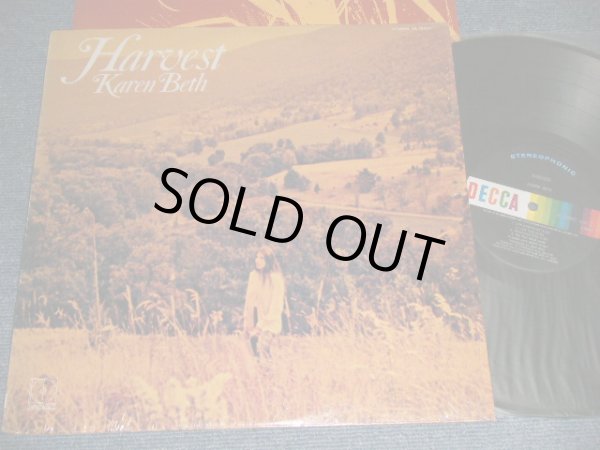 画像1: KAREN BETH - HARVEST (with CUSTOM INNER SLEEVE) (Ex+++/Ex+++) / 1970 US AMERICA ORIGINAL Used LP 