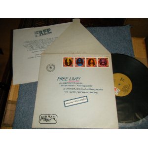 画像: FREE - FREE LIVE (With CUSTOM INNER SLEEVE) (Matrix #A)A&M SP-4511 CRED M1 MR ▵16185(1) B)A&M SP-4512 M2 MR ▵16185-x STERLING LH) "MONARCH Press in CA"(Ex+/Ex+++ B-1:Ex-) / 1971 US AMERICA ORIGINAL 1st Press "BROWN Label"Used LP 