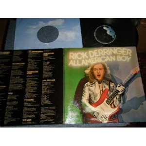 画像: RICK DERRINGER - ALL AMERICAN BOY (With Custom Inner Sleeve) (Ex++/Ex+++) /1973 US AMERICA ORIGINAL 1st Press "GLOSSY SHINING Cover" Used LP  