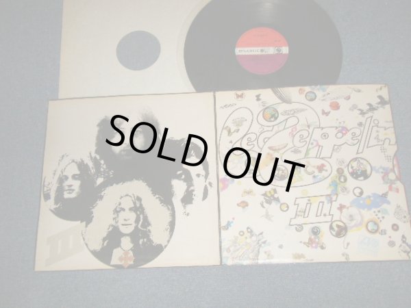 画像1:  LED ZEPPELIN -  III ( "CELEBRATION" at A-3  MISPRINT) (Matrix #A)2401002 A-5   1 2 1 1 Do what thou wilt　 B)2401002 B-//6   420 121  04) (Ex+++/Ex+++ Looks:MINT-) / 1971 UK ENGLAND ORIGINAL "1st Press RED & PLUM Label"  Used LP  