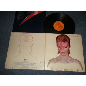 画像: DAVID BOWIE - ALADDIN SANE (NO INSERTS) (With CUSTOM INNER) (Matrix #A)CPRY 4543-3T AO AAO B)CPRY 4544-3T A 7D) (Ex++/Ex+++ Looks:Ex++) / 1973 UK ENGLAND ORIGINAL "ORANGE Label" Used LP 