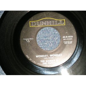 画像: The MAMAS & The PAPAS - A) MONDAY, MONDAY  B)GOT A FEELIN' (Ex/Ex) / 1966 US AMERICA ORIGINAL Used 7" Single