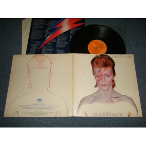 画像: DAVID BOWIE - ALADDIN SANE (NO INSERTS/FAN CLUB) (With CUSTOM INNER) (Matrix #A)CPRY 4543-3T A1 AAP B)CPRY 4544-3T A 7 B) (Ex, Ex++, MINT-/MINT-) / 1973 UK ENGLAND ORIGINAL "ORANGE Label" Used LP 
