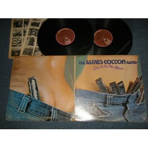 画像: The JAMES COTTON  BAND - LIVE & ON THE MOVE (Ex+/Ex+++ EDSP) / 1976 US AMERICA ORIGINAL Used 2-LP 