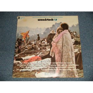 画像:  V. A.  VARIOUS ARTISTS - WOODSTOCK (Ex++/Ex+++) / 1970 US AMERICA ORIGINAL Used 3-LP