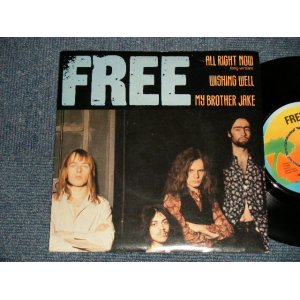 画像: FREE - A) ALL RIGHT NOW   B) MY BROTHER TAKE/WASHINGTON WELL (Ex+++/Ex+++) / 1978 UK ENGLAND ORIGINAL Used 7"Single With PICTURE SLEEVE