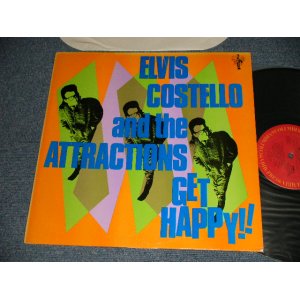 画像: ELVIS COSTELLO - GET HAPPY (NO CUSTOM INNER) (Matrix #A) 1B    B) 1B) (Ex+/MINT-) / 1980 US AMERICA ORIGINAL "PROMO" Used  LP