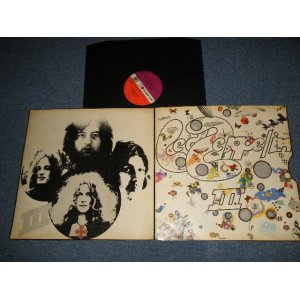画像:  LED ZEPPELIN -  III ( "CELEBRATION DAY" at A-3 ) (Matrix #A)2401002 A-5   2１ Do what thou wilt　 B)2401002 B-5   1 2   So mote it be   HAND WRITING) (Ex++/Ex++ B-1:Poor) / 1970 UK ENGLAND ORIGINAL "1st Press RED & PLUM Label + ”Peter Grant” Printed Label"  Used LP  