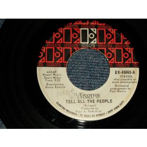 画像: The DOORS - A) TELL ALL THE PEOPLE   B) EASY RIDE (Ex/Ex) / 1969 US AMERICA ORIGINAL Used 7" 45rpm Single