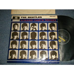画像: 's THE BEATLES - A HARD DAYS NIGHT (Matrix #A)YEX126-1 2 OA B)YEX127-1 2 AA) (Ex++/Ex+++) / 1969 Version UK ENGLAND ORIGINAL "BLACK & YELLOW Label" STEREO Used LP