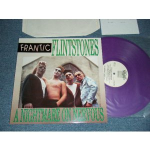 画像: FRANTIC FLINTSTONES - A NIGTHMARE ON NERVOUS (With INSERTS)  (NEW) / 1988 UK ENGLAND ORIGINAL "PURPLE WAX / VINYL" "Brand New"LP Found Dead Stock 