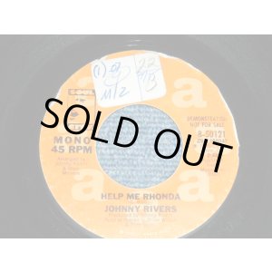 画像: JOHNNY RIVERS - HELP ME RHONDA   A)MONO  B)STEREO (Ex++ Looks:Ex/Ex++ Looks:Ex++STOL) / 1975 US AMERICA ORIGINAL "PROMOONLY SAME FLIP MONO/STEREO" Used 7" Single