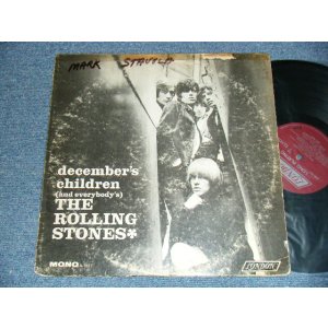 画像: ROLLING STONES - DECEMBER'S CHILDREN (Matrix #A) ARL-7031-5     B) ARL-7032-3 ) (VG/Ex++ A-1,B-1:VGWRAP WOFC, TAPE)  / 1965? US AMERICA RE-PRESS 2nd Press "MAROON with Boxed 'LONDON' Label"  MONO  Used LP