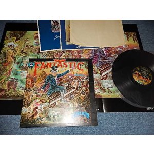 画像: ELTON JOHN  - CAPTAIN FANTASTIC  : With POSTER & TWO BOOKLET  (Ex++/Ex++ B-1,2:VG++ SCRATCH) /  1975 UK ENGLAND ORIGINAL Used  LP 