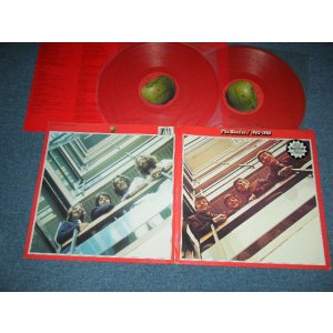 画像:  BEATLES  - 1962-1966 (With INSERTS) (Ex+++/MINT-) / 1984 Version UK ENGLAND REISSUE "RED WAX / VINYL" Used 2-LP 