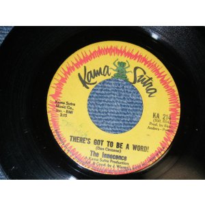 画像: THE INNOCENCE (Produced by ANDSERS & PONCIA) - A) THERE'S GOT TO BE A WORLD  B) I DON'T WANNA BE SROUND YOU (Ex++/Ex++ SWOL) / 1966 US AMERICA ORIGINAL Used 7" Single 