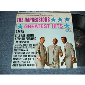 画像: The IMPRESSIONS - GREATEST HITS (Ex++/Ex+++) / 1968 US AMERICA ORIGINAL "STEREO" Used  LP 