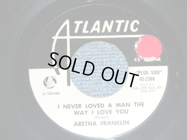 画像1: ARETHA FRANKLIN - A) I Never Loved A Man (The Way I Love You)   B)Do Right Woman - Do Right Man (MINT-/MINT- STOL) /1967 US AMERICA ORIGINAL "WHITE LABEL PROMO"  Used 7"45 