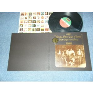 画像: CSN&Y  / CROSBY, STILLS, NASH & YOUNG - DEJA VU (Matrix #A)ST-A-701829-CC MO MR AT▵14568 AB B)ST-A-701830-CC MO  MO MR AT ▵14568-x AB W) "MO/MONARCH Press in CA" (MINT-/MINT-)  / 1970 US AMERICA ORIGINAL 1st Press "RED & GREEN Label" "1841 BROADWAY Label"  "PASTED-ON FRONT COVER PHOTO" "TEXTURED COVER" Used LP 