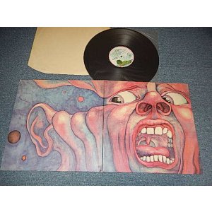 画像: KING CRIMSON  - IN THE COURT OF THE CRIMSON KING (Matrix#) (MINT-/MINT) / 1971 Version UK ENGLAND RE-Press / 2nd Press "PINK RIM Label" Used LP 