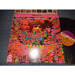 画像: CREAM - DISRAELI GEARS (Matrix #A) STC-671129-1A T   B) STC-671130-1A CT T)  "TERREHAUTE Press" (MINT-/Ex+++ Looks:Ex++) / 1967 US AMERICA ORIGINAL 1st Press "PURPLE & GOLD Label" STEREO Used LP 