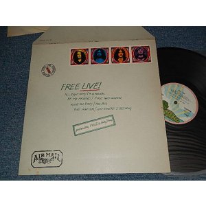 画像: FREE - FREE LIVE! ( Matrix #A)85535-1   B)85535-2) (MINT-/MINT-) /1972 Version UK ENGLAND RE-PRESS "PINK RIM Label" Used LP  