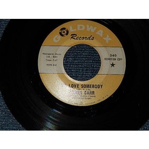 画像: JAMES CARR (Mississippi Soul)  - A)To Love Somebody (Cover song of BEE GEES)   B)These Ain't Raindrops (Ex++/Ex++  WOL) / 1969 US AMERICA ORIGINAL "PROMO" Used 7" Single  