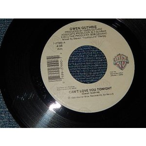 画像: Gwen Guthrie - A)Can't Love You Tonight   B)The Surgeon General's 4/4 Beat (Ex++/Ex++) / 1988 US AMERICA ORIGINAL Used 7" Single 