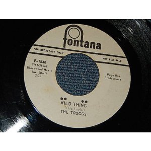 画像: The TROGGS  - A) WILD THINGS   B)FROM HOME (Ex+++/Ex+++)  / 1966 US AMERICA ORIGINAL ”WHITE LABEL PROMO" Used 7" 45rpm Single 