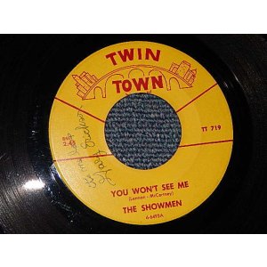 画像: THE SHOWMEN - A) YOU WON'T SEE ME (Cover song of The BEATLES)   B)SHE BELONG TOME  (Ex/Ex) / 1966 US AMERICA ORIGINAL  Used 7" 45rpm Single 