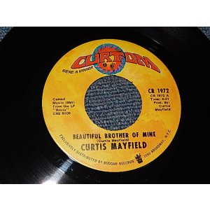 画像: CURTIS MAYFIELD - A) Beautiful Brother Of Mine　B)Love To Keep You In My Mind (Ex+++/Ex+++) / 1971 US AMERICA ORIGINAL Used 7"45 