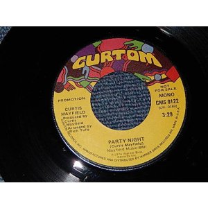 画像: CURTIS MAYFIELD - A) Party Night   B)P.S. I Love You (MINT/MINT) / 197０US AMERICA ORIGINAL "PROMO" Used 7"45 