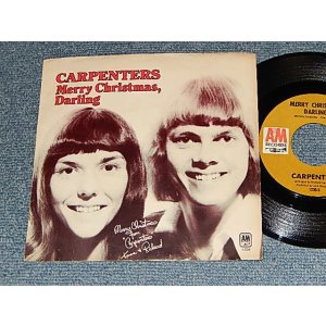 画像: CARPENTERS - A) MERRY CHRISTMAS SONG  B)MR. GUDER (Ex++/Ex+++ Looks:MINT-, MINT- ) / 1970 US AMERICA ORIGINAL  "with PICTURE SLEEVE" Used 7" Single 