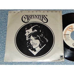 画像: CARPENTERS - A) ONLY YESTERDAY   B) HAPPY (MINT-/MINT- ) / 1975 US AMERICA ORIGINAL  "with PICTURE SLEEVE" Used 7" Single 