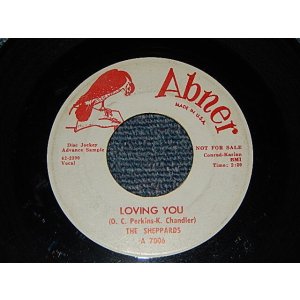 画像: The Sheppards - A) Loving You NOVELTY)   B) Elevator Operator (NORTHERN SOUL)  (Ex+++/Ex+++) / 1962 US AMERICA ORIGINAL "WHITE LABEL PROMO"  Used 7"45 rpm SINGLE