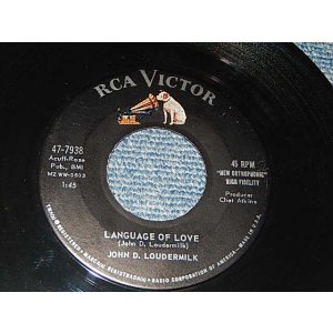画像: John D. Loudermilk - A) Language Of Love    B) Darling Jane (Ex++/Ex++) / 1961 US AMERICA ORIGINAL Used 7"45 