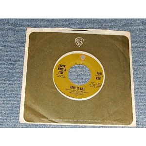 画像: EARTH, WIND and & FIRE - A) LOVE IS LIFE  B) THIS WORLD TODAY (A:Ex+++/B:Ex+++)  / 1971 US AMERICA ORIGINAL 1st Press "GREEN LABEL"  Used 7" 45rpm Single 